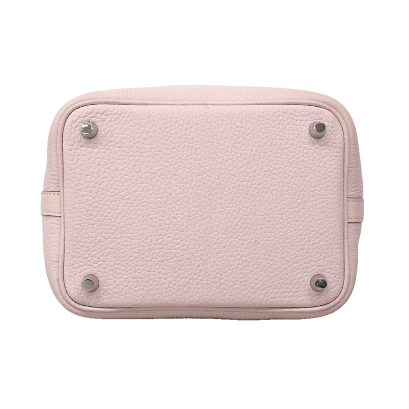 【6kc2716】エルメス ハンドバッグ ピコタンロックPM トリヨンクレマンス モーヴペール シルバー金具 W刻印【中古】レディース