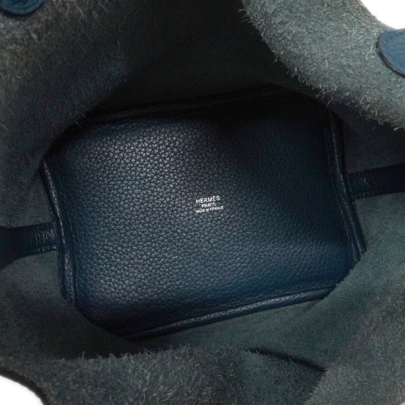 【6kc2717】エルメス ハンドバッグ ピコタンロックPM トリヨンクレマンス コルヴェール シルバー金具 □R刻印【中古】レディース