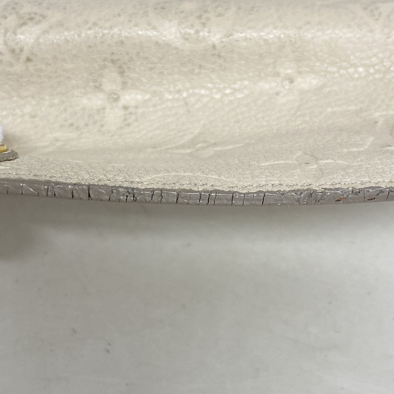 【6kc2737】ルイヴィトン 長財布 モノグラム・アンプラント ポルトフォイユキュリユーズ M60301 ネージュ【中古】レディース