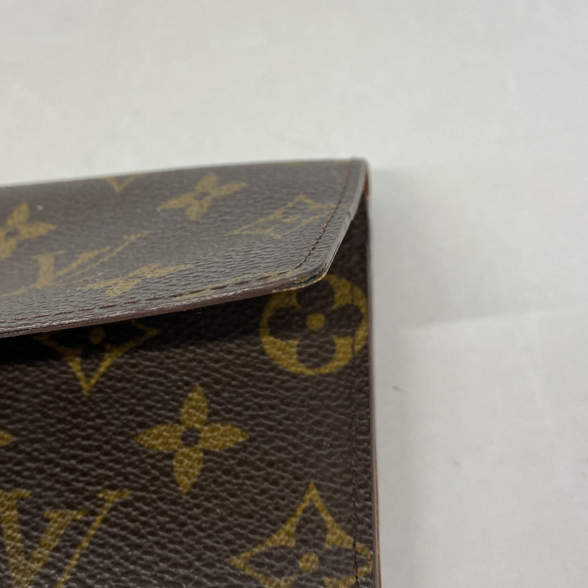 【6kc2743】ルイヴィトン 長札入れ モノグラム ポルト円3カルトクレディ M61818 ブラウン【中古】レディース