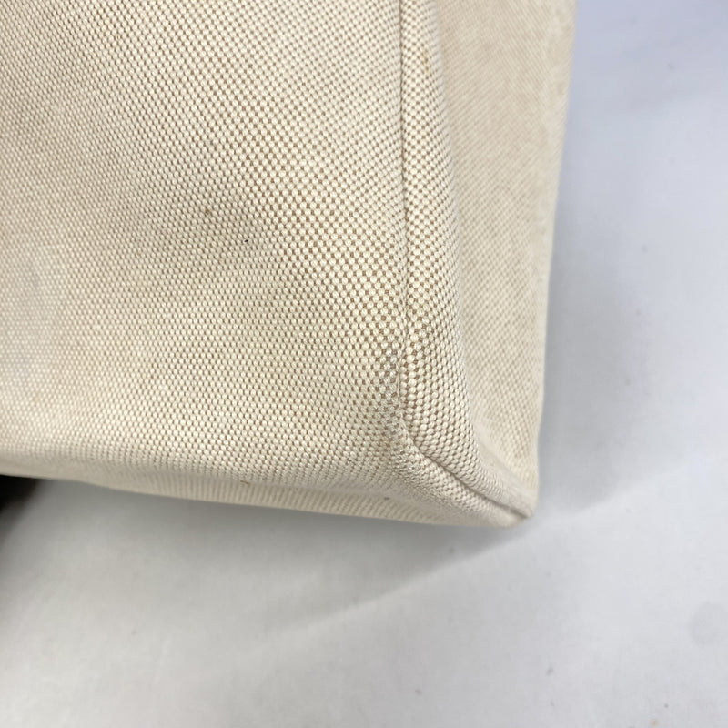 【6kc2749】エルメス ハンドバッグ エールバッグPM トワルオフィシエ ナチュラル シルバー金具 □F刻印 2wayバッグ【中古】レディース