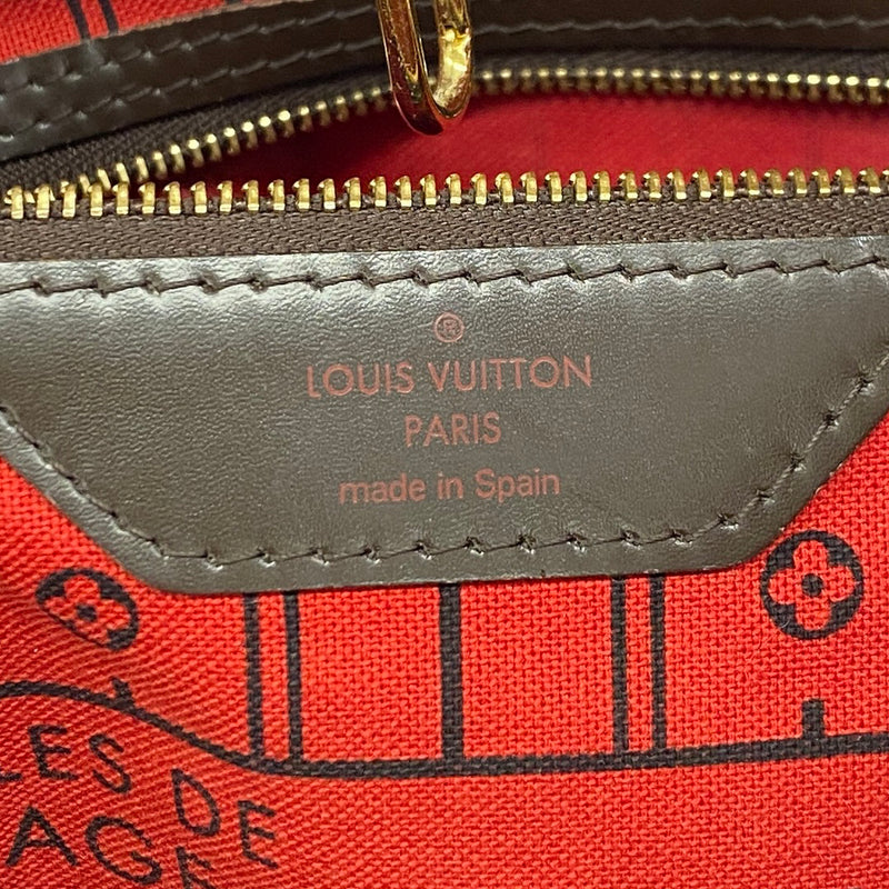 【6kc2751】ルイヴィトン トートバッグ ダミエ ネヴァーフルMM N51105 エベヌ【中古】レディース