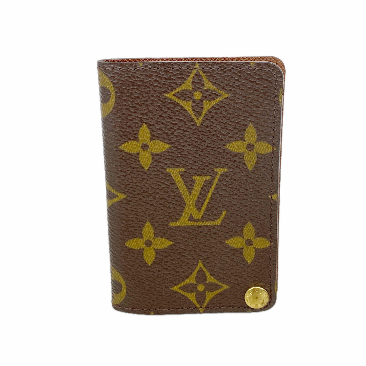 【6kc2756】ルイヴィトン カードケース モノグラム ポルトカルトクレディプレッシオン M60937 ブラウン【中古】メンズ レディース ユニセックス