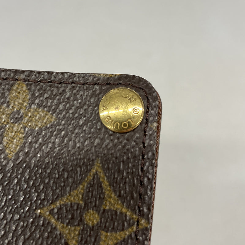 【6kc2756】ルイヴィトン カードケース モノグラム ポルトカルトクレディプレッシオン M60937 ブラウン【中古】メンズ レディース ユニセックス