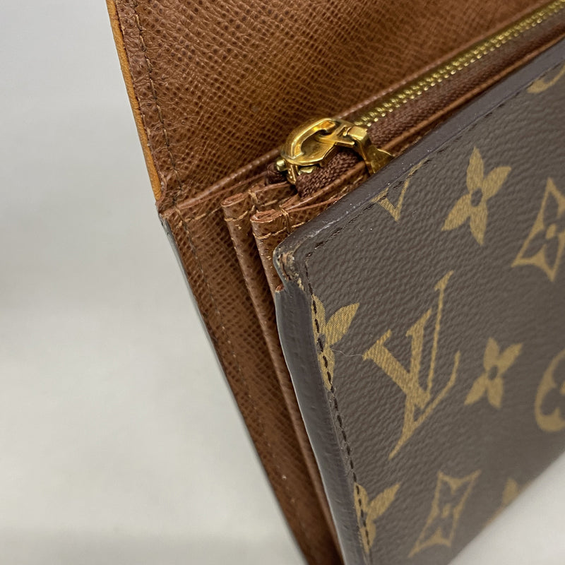 【6kc2757】ルイヴィトン 長財布 モノグラム ポルトフォイユボエシ M63220 ブラウン【中古】レディース