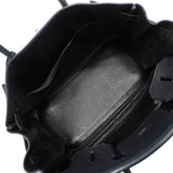 【6kc2761-h】エルメス ハンドバッグ バーキン30 トリヨンクレマンス ブラック シルバー金具 □K刻印【中古】レディース
