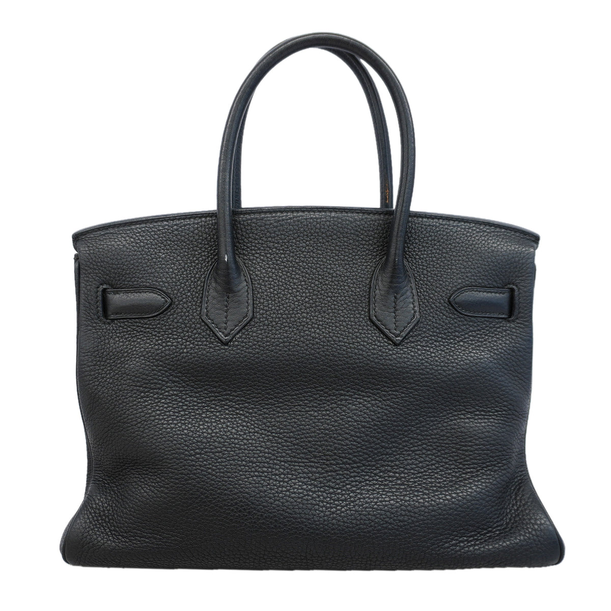 【6kc2761-h】エルメス ハンドバッグ バーキン30 トリヨンクレマンス ブラック シルバー金具 □K刻印【中古】レディース