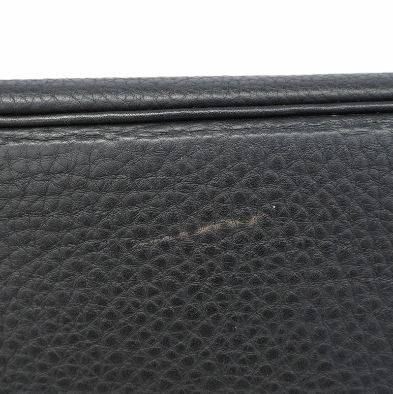 【6kc2761-h】エルメス ハンドバッグ バーキン30 トリヨンクレマンス ブラック シルバー金具 □K刻印【中古】レディース