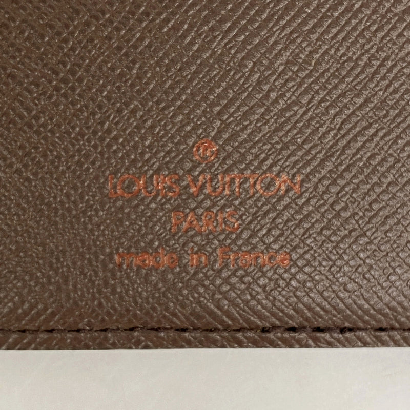 【6kc2769】ルイヴィトン 長札入れ ダミエ ポルトカルトクレディ N60825 エベヌ【中古】メンズ