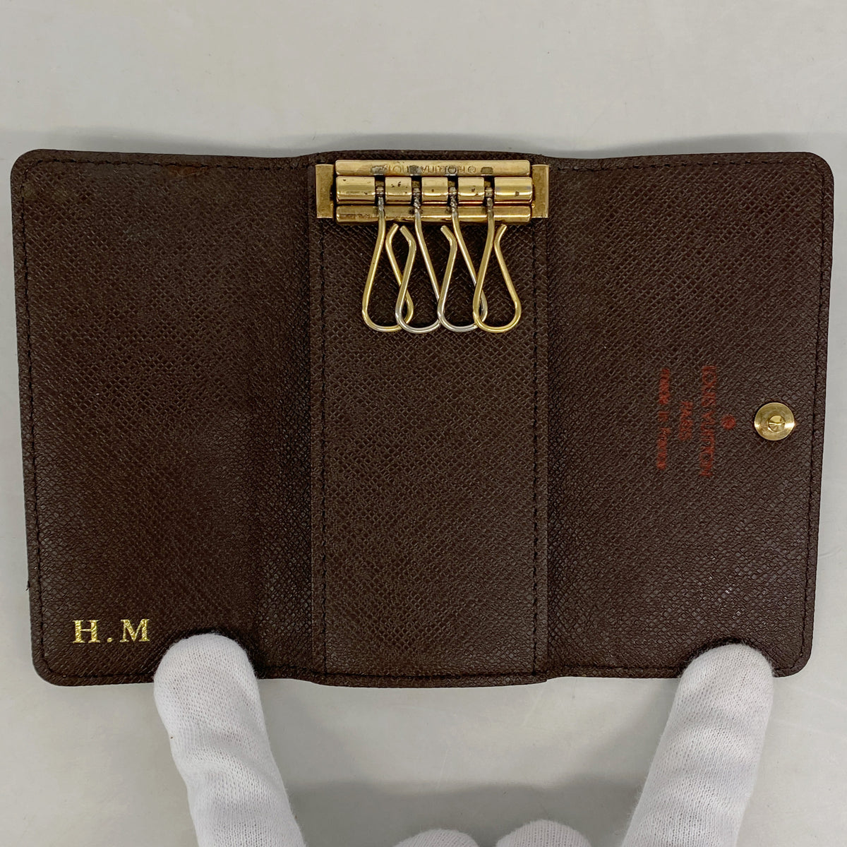 【6kc2772】ルイヴィトン キーケース ダミエ ミュルティクレ4 N62631 エベヌ【中古】メンズ レディース ユニセックス