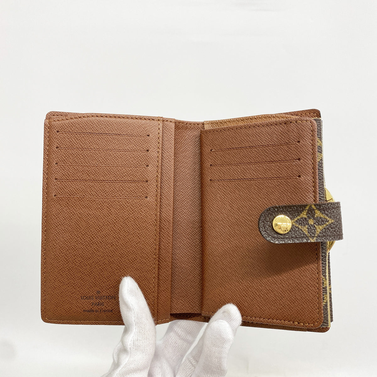 【6kc2790】ルイヴィトン 財布 モノグラム ポルトフォイユヴィエノワ M61674 ブラウン【中古】レディース