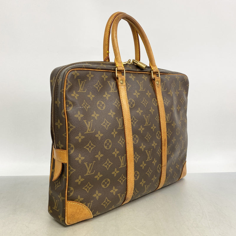 【6kc2797】ルイヴィトン ビジネスバッグ モノグラム ポルトドキュマンヴォワヤージュ M53361 ブラウン【中古】メンズ