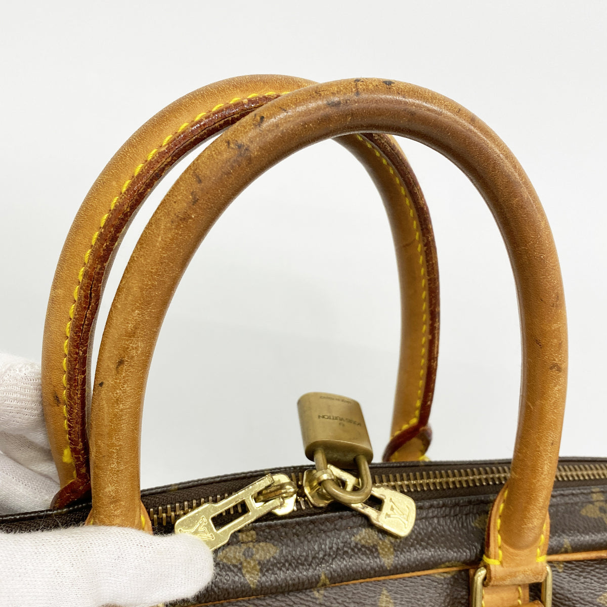 【6kc2797】ルイヴィトン ビジネスバッグ モノグラム ポルトドキュマンヴォワヤージュ M53361 ブラウン【中古】メンズ