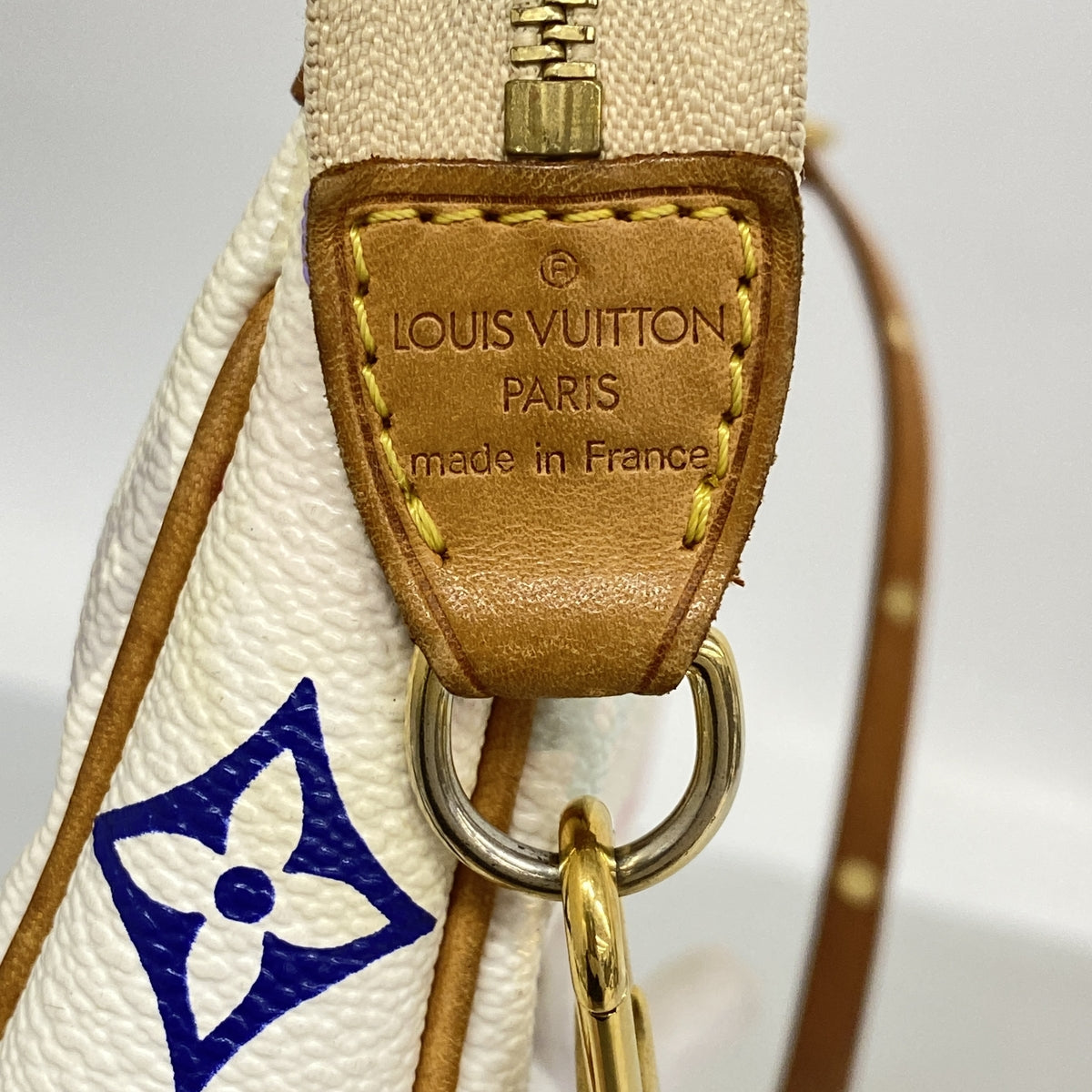 【6kc2798】ルイヴィトン ポーチ モノグラム・マルチカラー ポシェットアクセソワール M92649 ブロン【中古】レディース