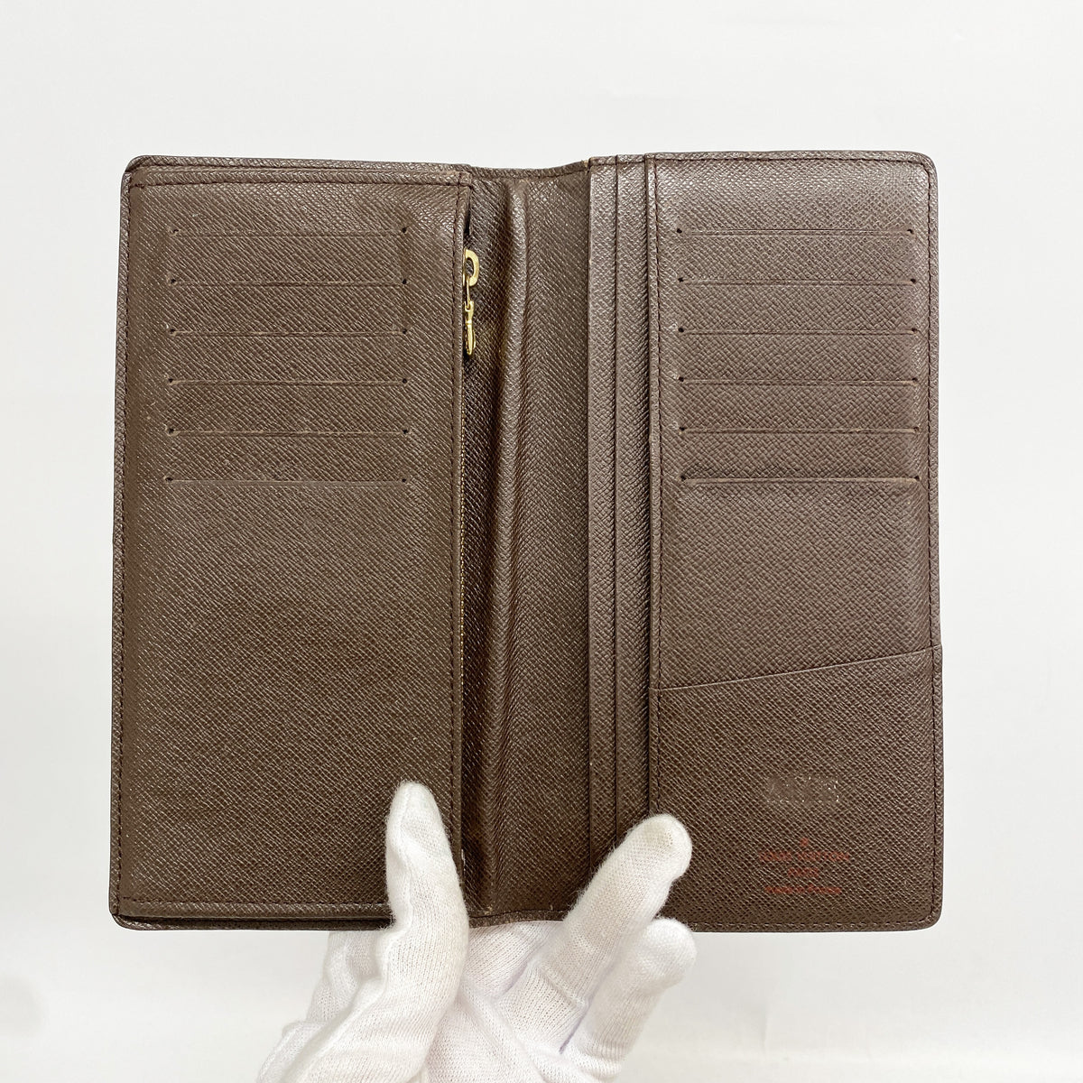 【6kc2799】ルイヴィトン 長財布 ダミエ ポルトフォイユブラザ N60017 エベヌ【中古】メンズ
