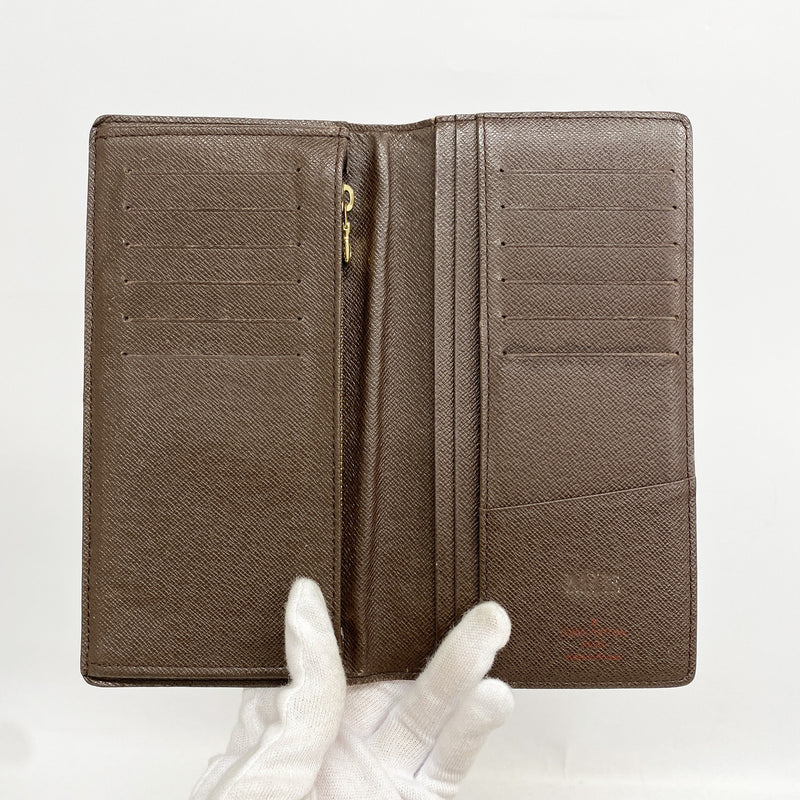 【6kc2799】ルイヴィトン 長財布 ダミエ ポルトフォイユブラザ N60017 エベヌ【中古】メンズ
