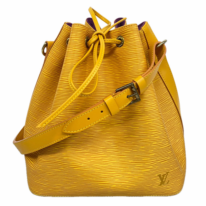 【6kc2802】ルイヴィトン ショルダーバッグ エピ プチノエ M44109 ジョーヌ【中古】レディース