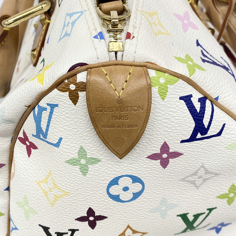 【6kc2804】ルイヴィトン ハンドバッグ モノグラム・マルチカラー スピーディ30 M92643 ブロン【中古】レディース