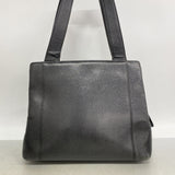【6kc2808】シャネル トートバッグ キャビアスキン ブラック ゴールド金具【中古】レディース
