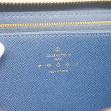 【6kc2822】ルイヴィトン 長財布 モノグラム・デニム LVリミックス ジッピーウォレット M82958 ブルー【中古】レディース