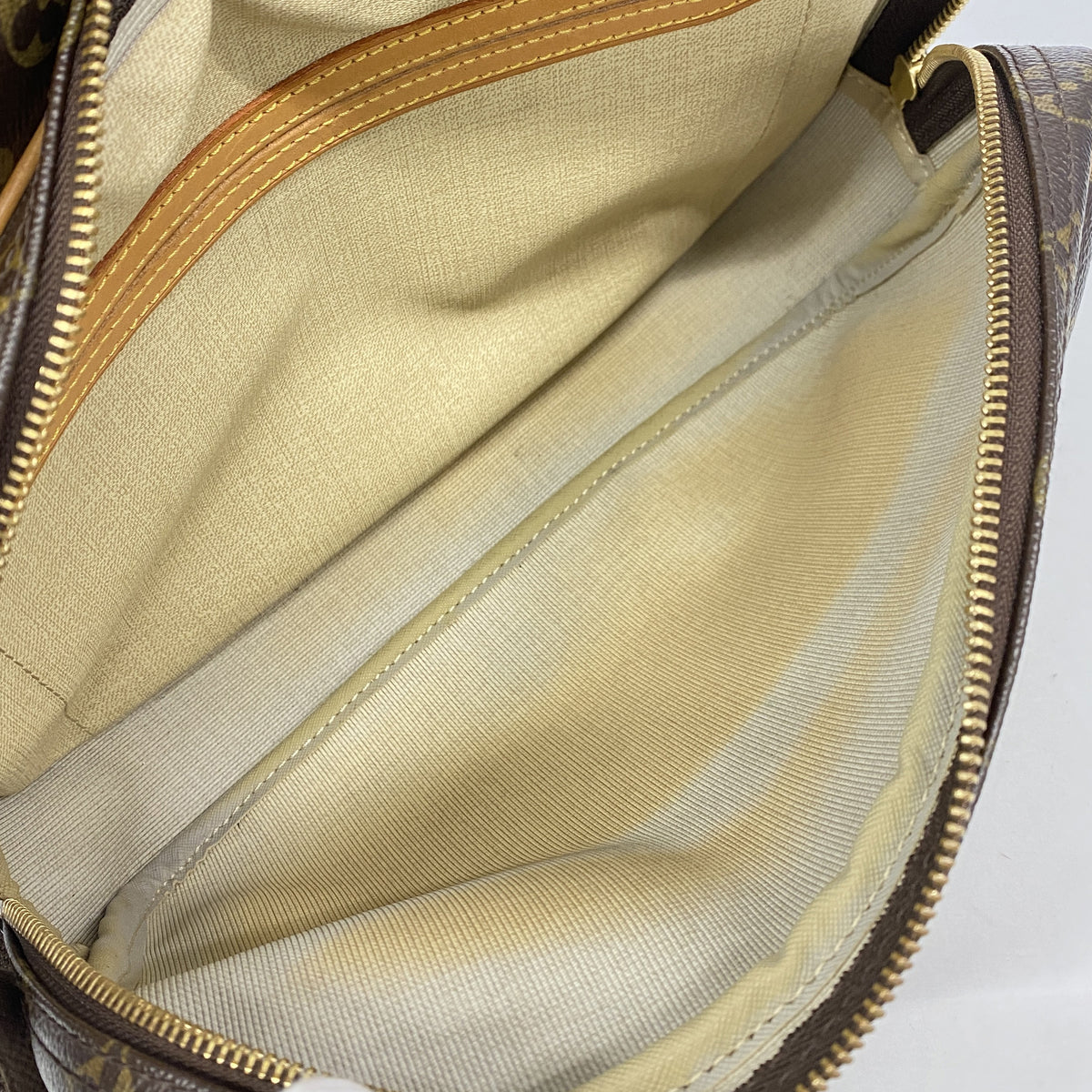 【6kc2852-h】ルイヴィトン ショルダーバッグ モノグラム リポーターPM M45254 ブラウン【中古】レディース