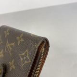 【6kc2854-h】ルイヴィトン 財布 モノグラム コンパクトジップ M61667 ブラウン【中古】レディース