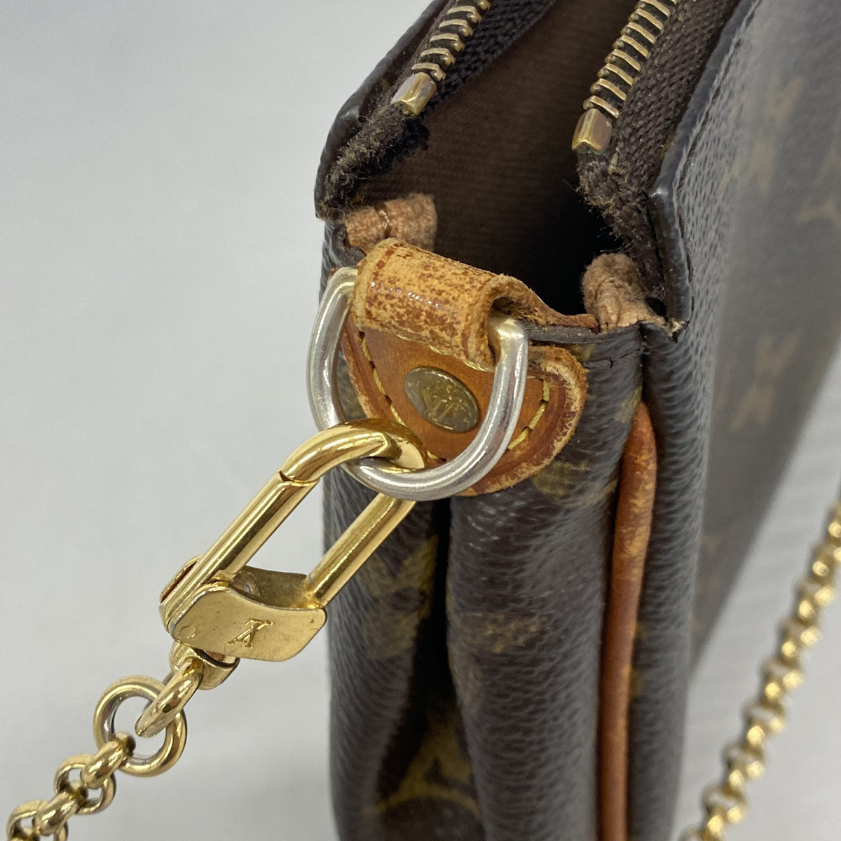 【6kc2855-h】ルイヴィトン ハンドバッグ モノグラム エヴァ M95567 ブラウン【中古】レディース