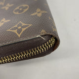 【6kc2856-h】ルイヴィトン 長財布 モノグラム ジッピーウォレット M42616 ブラウン【中古】メンズ レディース ユニセックス