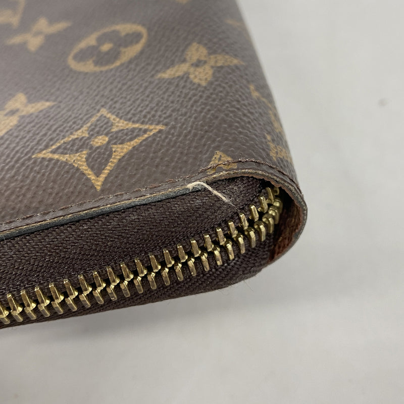 【6kc2856-h】ルイヴィトン 長財布 モノグラム ジッピーウォレット M42616 ブラウン【中古】メンズ レディース ユニセックス