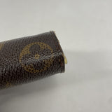 【6kc2865】ルイヴィトン 財布 モノグラム コンパクトジップ M61667 ブラウン【中古】レディース