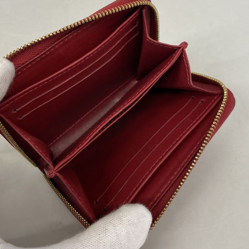 【6kc2866】ルイヴィトン コインケース ヴェルニ ジッピーコインパース M93608 ポムダムール【中古】レディース