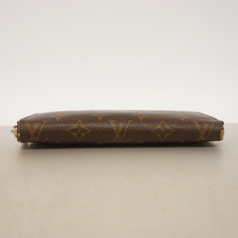 【6kc2884】ルイヴィトン 長財布 モノグラム ジッピーウォレット M60017 ブラウン【中古】メンズ レディース ユニセックス