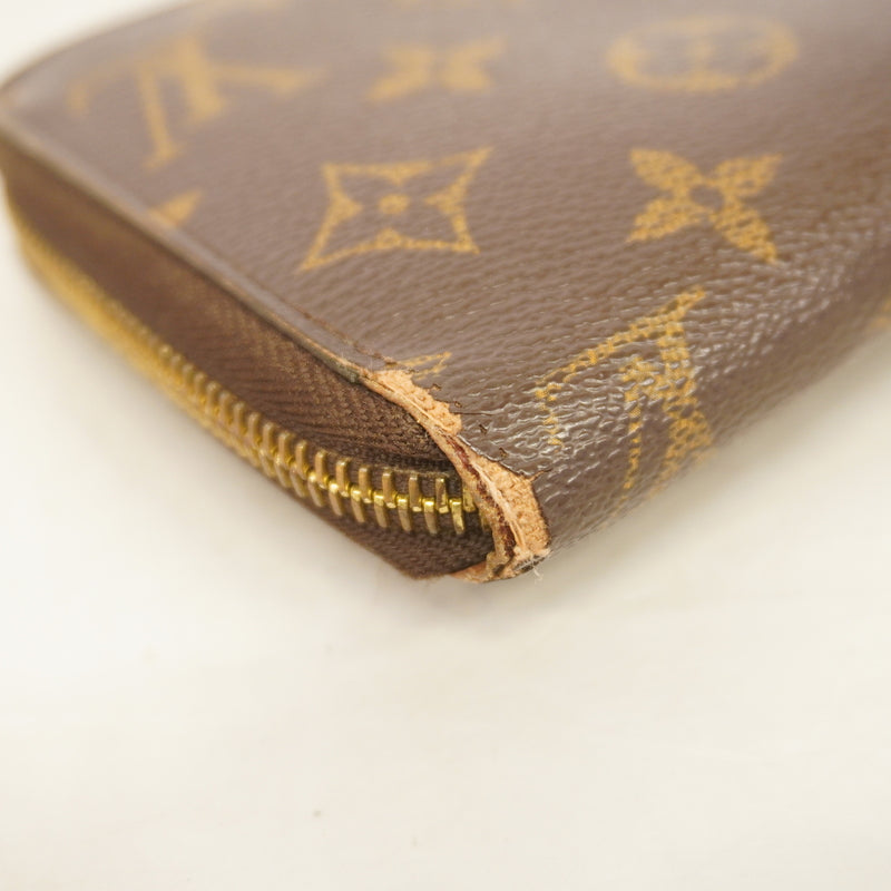 【6kc2884】ルイヴィトン 長財布 モノグラム ジッピーウォレット M60017 ブラウン【中古】メンズ レディース ユニセックス