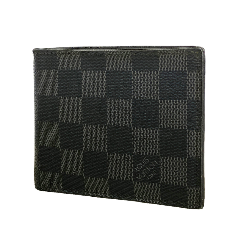 【6kc2896】ルイヴィトン 財布 ダミエ・グラフィット ポルトフォイユマルコNM N63336 ブラック【中古】メンズ