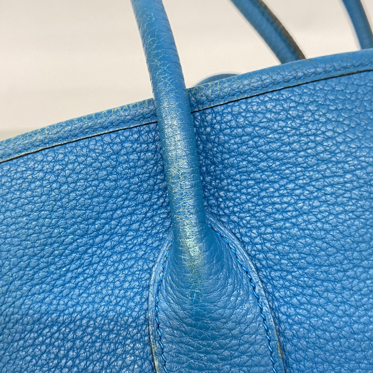 【6kc2904】エルメス トートバッグ ガーデンパーティPM ネゴンダ ブルーザンジバル シルバー金具 A刻印【中古】レディース