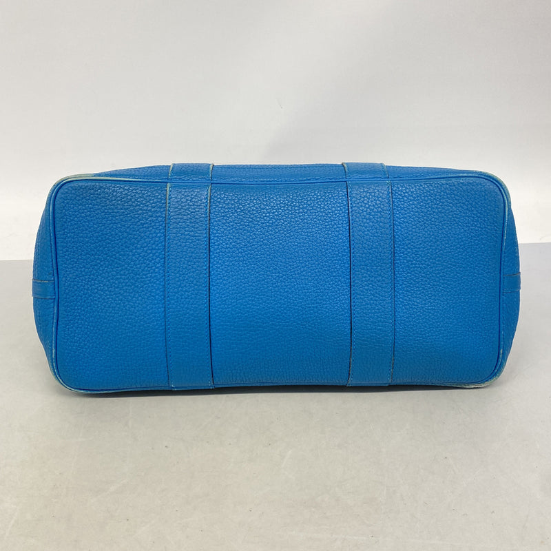 【6kc2904】エルメス トートバッグ ガーデンパーティPM ネゴンダ ブルーザンジバル シルバー金具 A刻印【中古】レディース