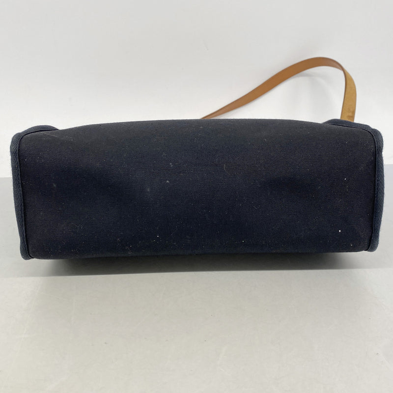 【6kc2905】エルメス ハンドバッグ エールバッグPM トワルオフィシエ ブラック ナチュラル シルバー金具 □D刻印 2wayバッグ【中古】レディース