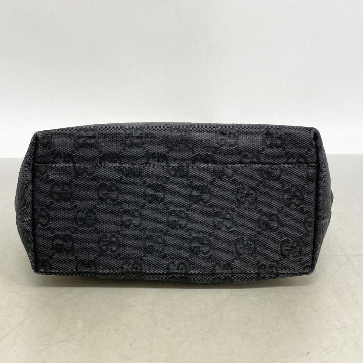 【6kc2918】グッチ ハンドバッグ GGキャンバス 002 1079 キャンバス ブラック シルバー金具【中古】レディース