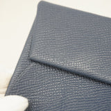 【6kc2937】エルメス コインケース バスティア ヴォーエプソン ブルーネイビー シルバー金具 W刻印【中古】メンズ レディース ユニセックス
