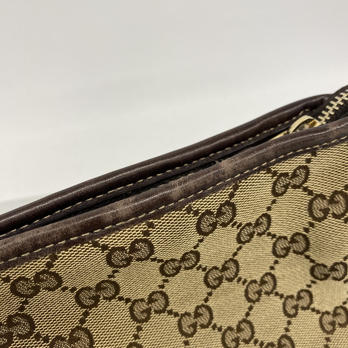 【6kc2978】グッチ ショルダーバッグ GGキャンバス 169998 キャンバス ブラウン ゴールド金具【中古】レディース