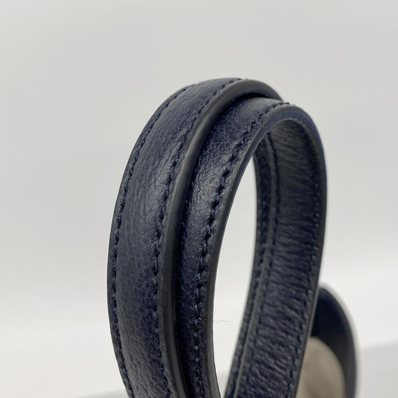 【6kc2979】グッチ トートバッグ オフィディア 631685 PVC ネイビー シルバー金具【中古】レディース