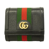 【6kc3004】グッチ 財布 オフィディア 719887 レザー ブラック ゴールド金具【中古】レディース