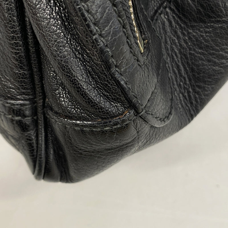 【6kc3043】グッチ ショルダーバッグ プリンシー 161720 レザー ブラック シャンパンゴールド金具【中古】レディース