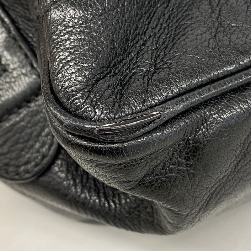 【6kc3043】グッチ ショルダーバッグ プリンシー 161720 レザー ブラック シャンパンゴールド金具【中古】レディース