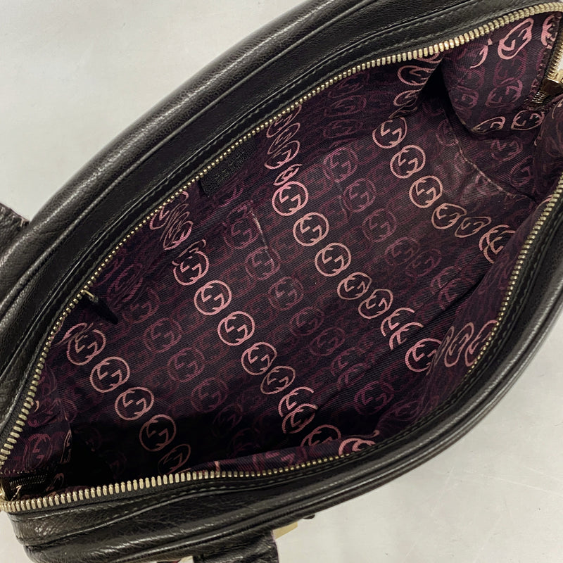【6kc3043】グッチ ショルダーバッグ プリンシー 161720 レザー ブラック シャンパンゴールド金具【中古】レディース