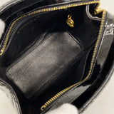 【6kc3045】シャネル ショルダーバッグ マトラッセ チェーンショルダー パテントレザー ブラック ゴールド金具【中古】レディース