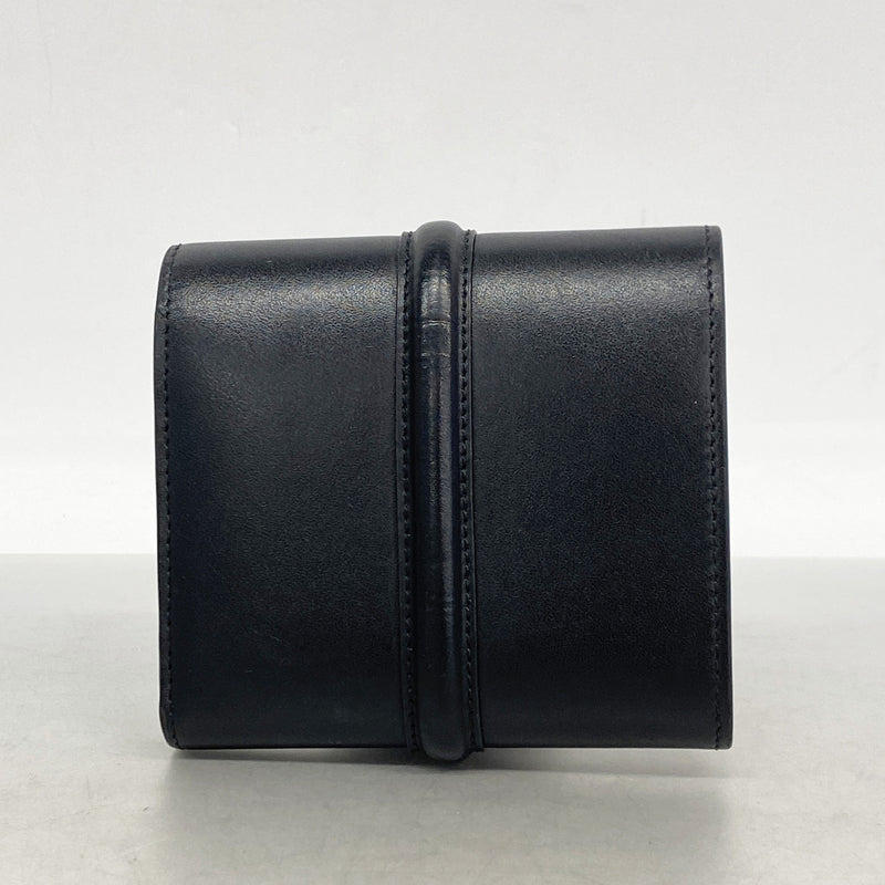 【6kc3047】セリーヌ 財布 セーズ レザー ブラック ゴールド金具【中古】レディース