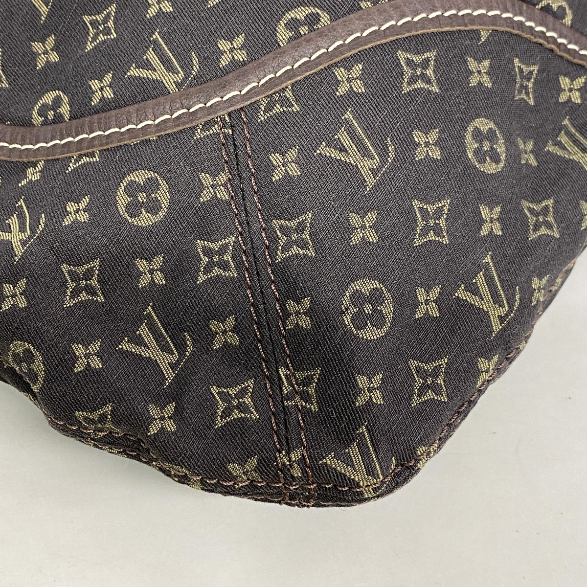 【6kc3053】ルイヴィトン ショルダーバッグ モノグラム・ミニラン マノンMM M95619 エベヌ【中古】レディース