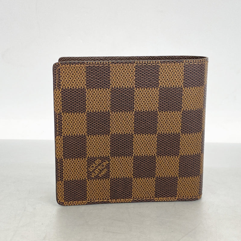 【6kc3055】ルイヴィトン 財布 ダミエ ポルトフォイユマルコ N61675 エベヌ【中古】メンズ
