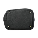 【6kc3059-e】エルメス ハンドバッグ ピコタンロックPM トリヨンクレマンス ブラック シルバー金具 □P刻印【中古】レディース